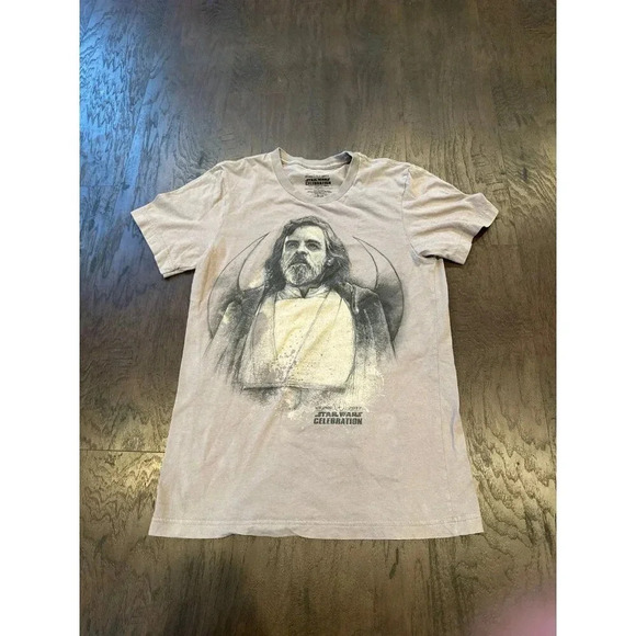 Rare Star Wars Celebration 2017 40th Anniversary Luke Skywalker Sketch Shirt - Picture 1 of 2